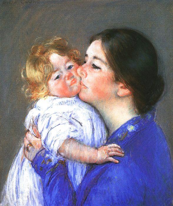 Mary Cassatt A Kiss for Baby Anne Spain oil painting art